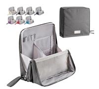 Standing Makeup Bag Portable, Large Capacity, Multi-Purpose Large Capacity Oxford Cloth Stand Up Makeup Bag, Doresty Standing Waterproof Toiletry Bag with Compartments (Gray)