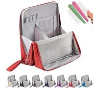 Standing Makeup Bag Portable, Large Capacity, Vertical Makeup Bag, Vertical Makeup Organizer Bag, Multi-Purpose Large Capacity Oxford Cloth Toiletry Bag, with Compartments (A-1)
