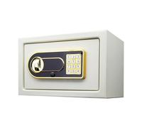 Standing Mini Coffre-Fort électronique avec Mot de Passe : boîte de sécurité antivol for hôtel, Bureau et Maison(Pearl White)