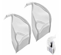 Standing Toiletry Bag,Upgraded Portable Lightweight Travel Toiletry Bag,Eva Mesh Large Capacity Cosmetic Waterproof Bag,Organizer Bag Cosmetic Zipper Pouch,for Travel,Toothbrush,Toothpaste (White*2)