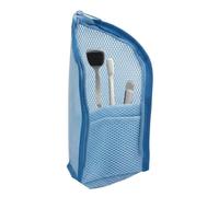 Standing Toiletry Bag Waterproof Folding Travel Organizer, Wet Dry Separati | Portable Bathroom Storage Pouch, Hangable Cosmetic Case | for Hotel Dorm Camping Business Weekend Trips