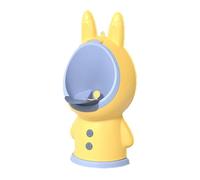 Standing Urinal Pee Trainer, Adjustable Height Wall Mounted Plastic Toilet with Cute Design Toddlers Pee Trainer for Babies Boys Children (Jaune)