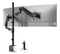 STANDOPIA - Support pour écran de 17 à 40 pouces, supporte 12 kg par écran avec réglage de la hauteur, de l'inclinaison et du pivot, VESA 75/100 mm