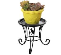 Stands de plante en métal, support de pot à fleurs, supports plante en métal robustes 5, 3 '' haut niveau haut stand Rust Iproof pour des bourses bureau mini plantes en pot pour l'ext