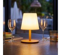 Lumisky Lampe de table sans fil STANDY MINI WOOD H25 cm — bambou naturel LED dimmable