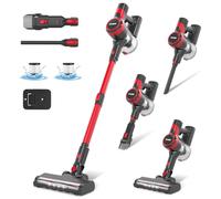 Stanew Aspirateur Balai sans Fil ST609, 4 en 1 Léger Aspirateur sans Fil Puissant 40min Autonomie, 150W, 22.2V, sans Sac Brosse pour Canapé, pour Poils d'animaux, Tapis, Sols Durs