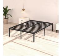 Stanew Cadre de Lit 140 x 190 avec Sommier, lit Double, Lit 2 Personnes Hauteur 36.5 cm avec Rangement sous Le lit, Cadre de lit