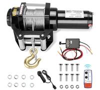 Stanew Corde de Treuil Electrique Sans Fil 4500lb, 12V Treuil électrique économique 6mmx10m, Moteur puissant à enroulement, Câble en acier