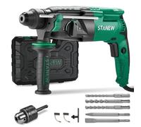 STANEW Marteau Perforateur Filaire SDS Plus 950W, Marteau Perforateur 0-1150RPM/5100BPM avec 4 fonctions et embrayage de sécurité, poignée rotative à 360°,vitesse variable,Béton, Acier, Bois
