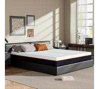 Stanew Matelas à mémoire de Forme 160x200cm Épaisseur 17cm -Double Couche (Mousse Mémoire + Charbon Bambou) avec Housse Lavable