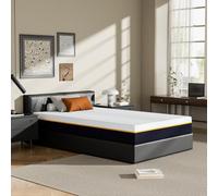 Stanew Matelas à mémoire de Forme 90x200cm Épaisseur 21cm-Double Couche (Mousse Mémoire + Charbon Bambou) avec Housse Lavable