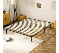 Stanew Sommier 140x190cm - Hauteur de 29 cm - Sommier à Lattes pour Adulte - 2x14 Lattes -9 Pieds Inclus - Lit Lit 140 x 190 avec Sommier