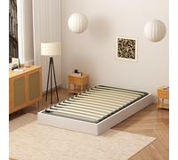 Stanew Sommier 90x190cm, Sommiers à Lattes pour Adulte, Sommiers sans Pied, Cadre de Lit 90x190 avec Sommier, Lattes en Bois Renforcé
