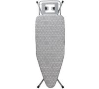 STANEW Table à Repasser,Planche à repasser Pliable,Pour Centrale Vapeur,Hauteur Réglable,Avec Housse,120 x 45 cm,Gris