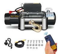 STANEW Treuil électrique 13500lbs/6075kg 12V, moteur haute puissance, Treuil de Récupération avec câble en acier solide, treuil électrique avec télécommande sans fil, portable et puissant