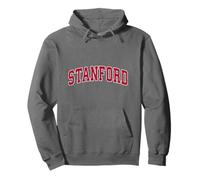 Stanford California CA Design sportif vintage Rouge Sweat à Capuche