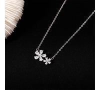 STANG 925 Argent Fleur Collier Femme Niche Conception Vent Frais Simple Fleur clavicule chaîne Bijoux Cadeau