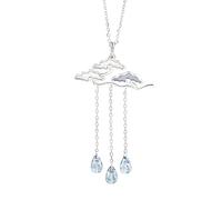 STANG 925 Argent Nuage Goutte de Pluie Collier Design Sens Niche tempérament Femme clavicule chaîne rétro lumière Luxe Bijoux Cadeau