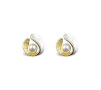 STANG 925 Argent Perle Mode Boucles d'oreilles généreuses Goutte Huile géométrique rétro Perle Boucles d'oreilles lumière Luxe Accessoires Cadeau