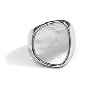 STANG 925 bagues en Argent pour Femmes Mode créative Pierre carrée irrégulière géométrique fête d'anniversaire Bijoux Cadeaux