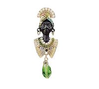 STANG Arabe Noir Maure Broche Style Cour Broche Nouveau Verre coloré Pierre précieuse Perle Femme Corsage Accessoires Cadeau