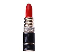 STANG Broche rouge à lèvres en émail pour femme - Style classique
