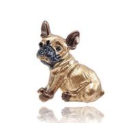 STANG Mignon Bouledogue français Chiot Broche réaliste Animal Broche Peinture Peinture à l'huile en Trois Dimensions Corsage Accessoires de Mode Cadeau