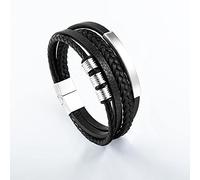 STANG Personnalité créative Multicouche tressée en Cuir de Vachette pour Hommes en Cuir Corde Bracelet en Cuir Bracelet pour Hommes Cadeau