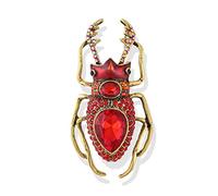 STANG Personnalité exagérée Strass coléoptère Broche Insecte Bug Broche Manteau Corsage Grand vêtements Accessoires Cadeau