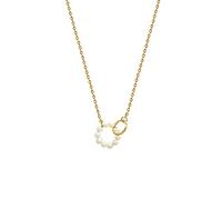 STANG Personnalité Vintage Anneau Imitation Perle Collier Titane Acier Plaqué Or 18K Pendentif Femmes Exquis Bijoux Cadeau