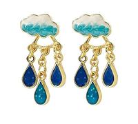 STANG S925 Argent Aiguille Goutte Huile Nuage Goutte de Pluie Gland Boucles d'oreilles Femmes lumière Luxe tempérament Exquis Bijoux Cadeau