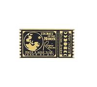 STANG Ticket to Moon Émail Pins Noir Blanc Voyage Timbres Broches Accessoires Vêtements Sac À Dos Pin Badge Bijoux Cadeau Femmes