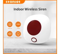 Staniot - sirène d'intérieur sans fil 433Mhz, système d'alarme de sécurité domestique anti-cambriolage, stroboscope Flash étanch US Plug