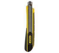 Stanley 0-10-475 Cutter Gamme Fatmax à Lame Rétractable Largeur de Lame 9mm - Chariot de Lame en Acier Inoxydable - Blocage et Rechargement Automatique - Cartouche de 6 Lames - Fourni avec 6 Lames