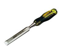 STANLEY 0-16-257 Ciseau Bois Dynagrip Prof - Taille : 16 Mm Gamme FATMAX - Indémanchable Et Incassable - Usage Intensif - Poignée Ergonomique Bi Matière - Lame Qualité Pro En31 - Lame Traversante