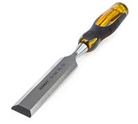 STANLEY 0-16-263 Ciseau Bois Dynagrip Prof - Taille : 32 Mm Gamme FATMAX - Indémanchable Et Incassable - Usage Intensif - Poignée Ergonomique Bi Matière - Lame Qualité Pro En31 - Lame Traversante