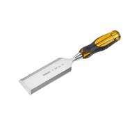 STANLEY 0-16-267 Dynagrip Ciseau Pour Bois 50 Mm Gamme FATMAX - Indémanchable Et Incassable - Usage Intensif - Poignée Ergonomique Bi Matière - Lame Qualité Pro En31 - Lame Traversante