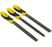 Stanley 0-22-464 Jeu de limes bâtardes 200mm, 3 pieces