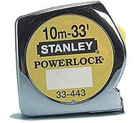 Stanley 0 33 443 Mètre Powerlock 10 m (Import Grande Bretagne)