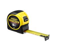 STANLEY 0-33-728 Mètre Ruban 8M - Gamme FATMAX - Revêtement Blade Armor - Ruban Ultra Épais - Plus Résistant - Revêtement Mylar Anti-Abrasion Et Anti-Corrosion