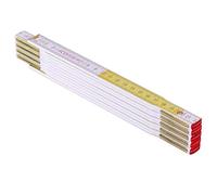 Stanley Mesure pliante 0-35-458 – 2 m x 17 mm – en bois Blanc/Jaune