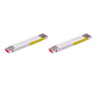 STANLEY 0-35-458 Mesure pliante 2 m x 17 mm en bois Blanc/Jaune (Lot de 2)