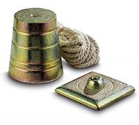 STANLEY 0-47-160 Plomb de Maçon 500 G avec Cordeau Fabriqué en France - Plaqueen Fonte Usinée - Cordeau Renforcé