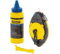 STANLEY 0-47-465 Ensemble Traceur Powerwinder Avec Flacon Poudre Bleue 30M