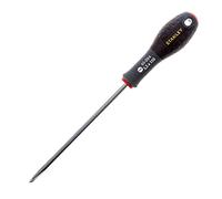 STANLEY 0-65-094 Tournevis Electricien, 5.5 X 150 Mm - Gamme FATMAX - Fabriqué En France - Utilisation Professionnelle - Liaison Quasi Incassable - Sablage De L'Empreinte - Poignée Soft Grip