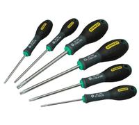 Stanley 0-65-099 Tournevis Tamper Torx - Gamme FatMax - Fabriqué En France - Liaisons Quasi Incassable - Grande Résistance - Sablage De L'Empreinte - Jeu De 6 Pièces