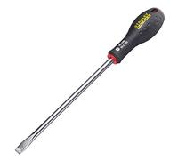 STANLEY 0-65-139 Tournevis Pointe Évasée 10 X 200 Mm - Gamme FATMAX - Fabriqués En France - Lame En Acier - Sablage De L'Empreinte - Poignée Soft Grip - Liaison Quasi Incassable - Anticorrosion