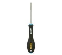 STANLEY 0-65-319 Tournevis Pozidriv Pz0 X 75 Mm - Gamme FATMAX - Fabriqués En France - Lame En Acier - Sablage De L'Empreinte - Poignée Soft Grip - Liaison Quasi Incassable - Anticorrosion