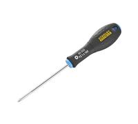 STANLEY 0-65-335 - Gamme FATMAX Tournevis Pozidriv No. 1 Pz1 X 30 Mm - Fabriqué En France - Utilisation Professionnelle - Grande Résistance - Sablage De L'Empreinte - Poignée Soft-Grip Antidérapante