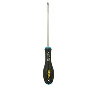 STANLEY 0-65-337 Tournevis Pozidriv Embout N°2 125 Mm Gamme FATMAX - Fabriqués En France - Lame En Acier - Sablage De L'Empreinte - Poignée Soft Grip - Liaison Quasi Incassable - Anticorrosion